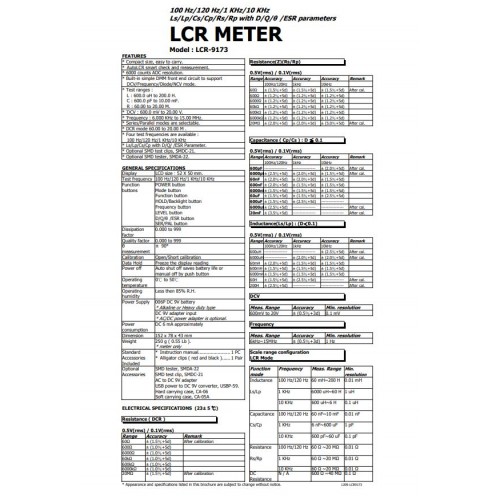 LCR متر لوترون مدل 9173